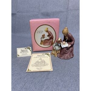 Enesco Treasured Memories Figurine Learning To Read Brown Limited Edition 1985